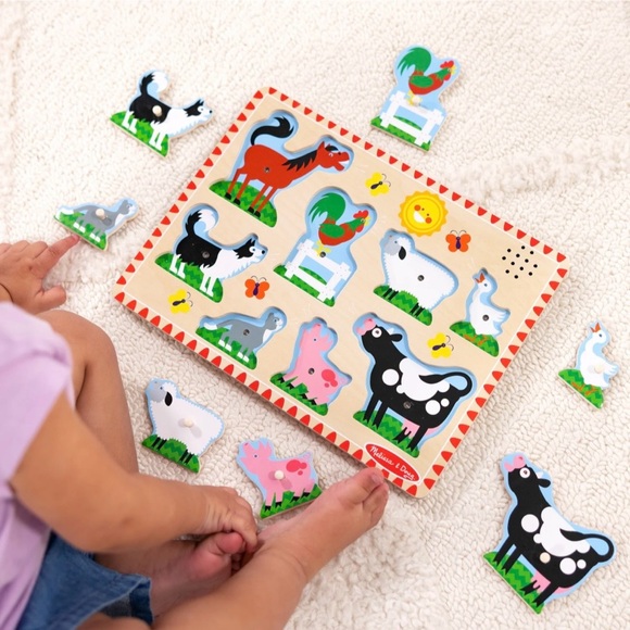Melissa & Doug Farm Animals Sound Puzzle - Picture 2 of 3